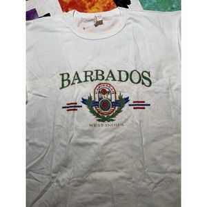 Barbados West Indies Single Stitch T-Shirt Size XL Vintage